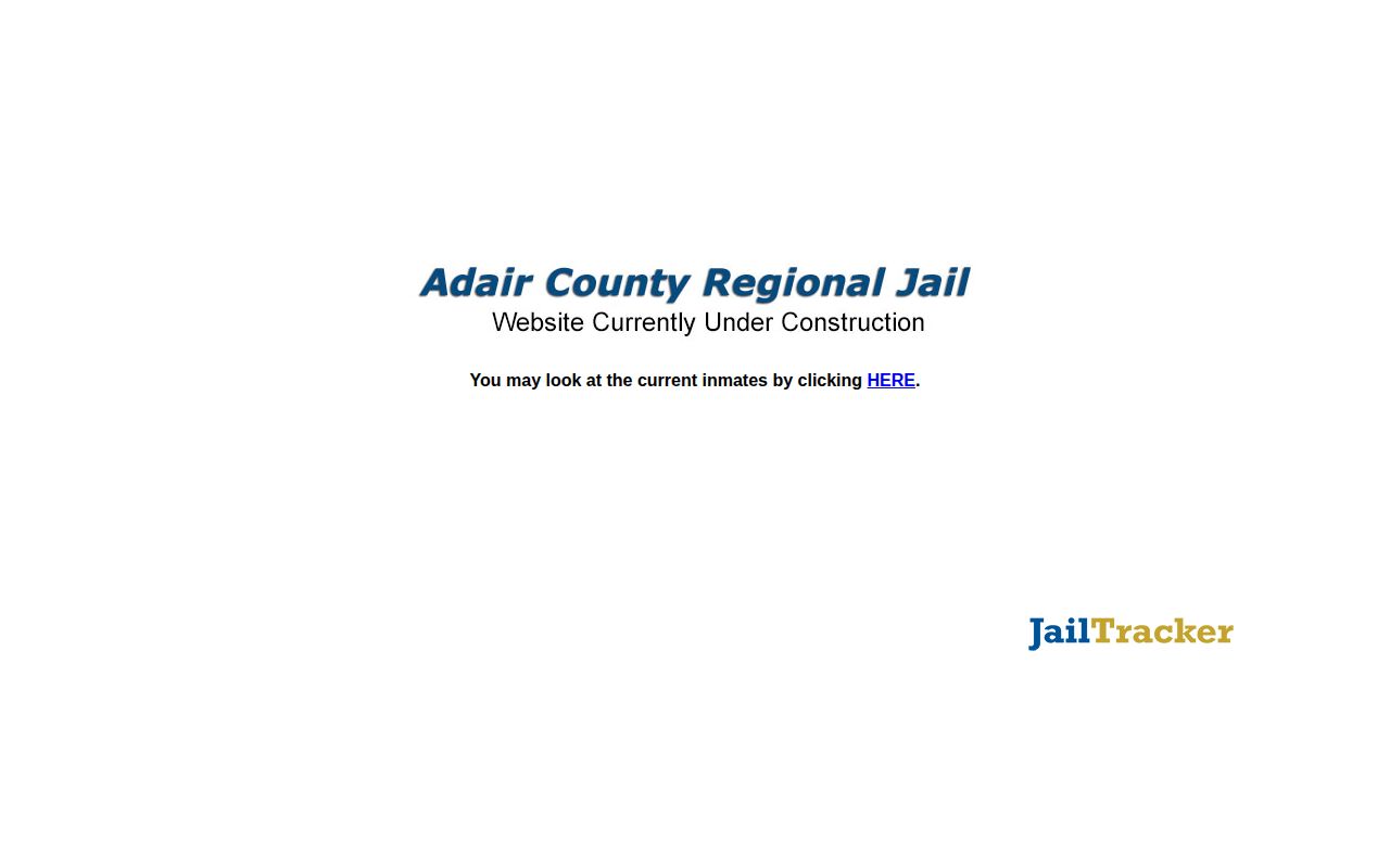 Adair County Regional Jail official landing page